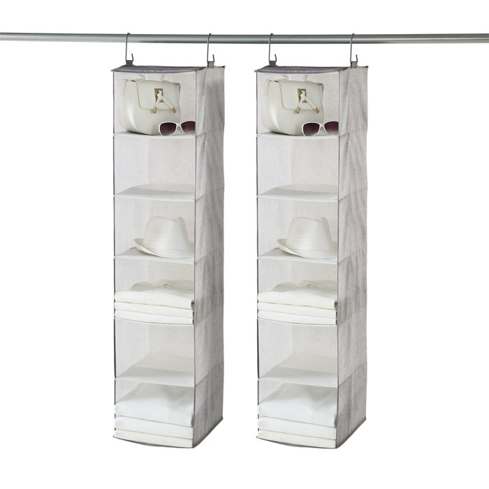 NeatFreak Set Of 2 Hanging 6 Shelf Closet Organizers & Reviews Wayfair